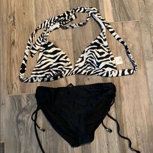 Zebra print bikini